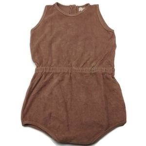 NWT The Simple Folk Vintage‎ Romper Size 6-7 Years In Cinnamon